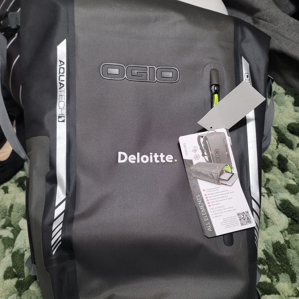 Ogio All ELEMENTS Black Backpack with Logo NWT